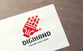 Digihand Logo Template
