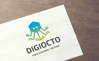 Digital Octopus Logo Template