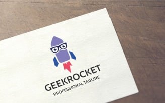 Geek Rocket Logo Template