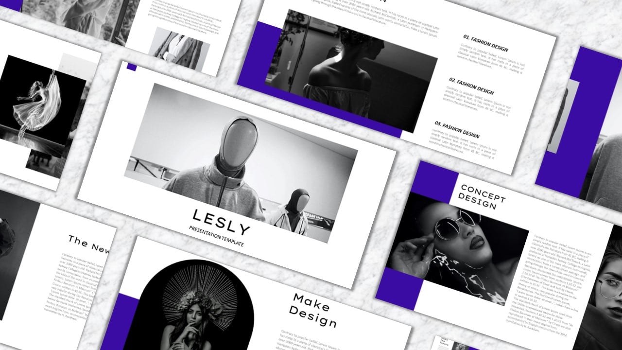 "LESLY" modèle PowerPoint Premium #157922
