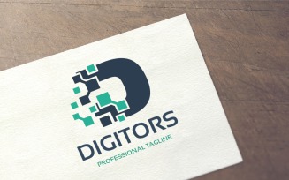 Letter D - Digitor Logo Template