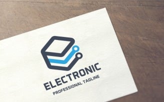 Letter E - Electronic Logo Template