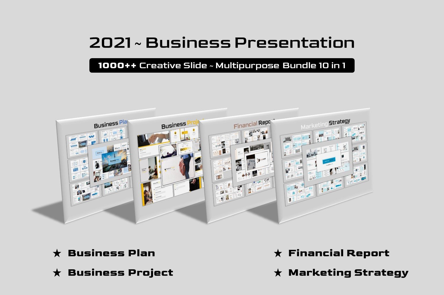 Luxusní PowerPoint šablona "Business Bundle 10 in 1" #157920