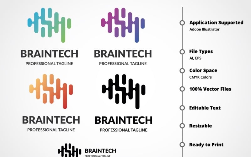 BrainTech Logo Template