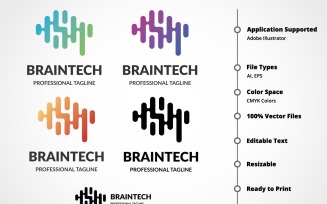 BrainTech Logo Template