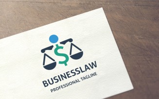 Business Law Logo Template