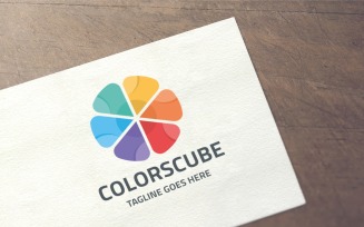 Colors Cube Logo Template