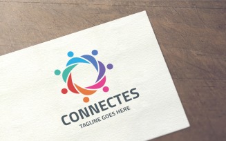 Connect Humans Logo Template
