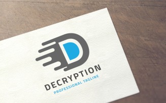 Letter D - Decryption Logo Template