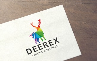 Polygon Deer Logo Template