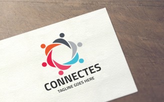Professional Connect Logo Template