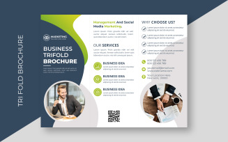 Business Trifold Brochure Theme - Corporate Identity Template