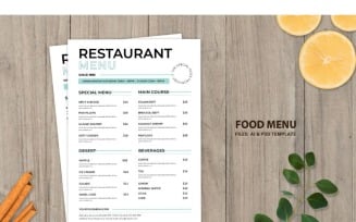 Food Menu Lemonade - Corporate Identity Template