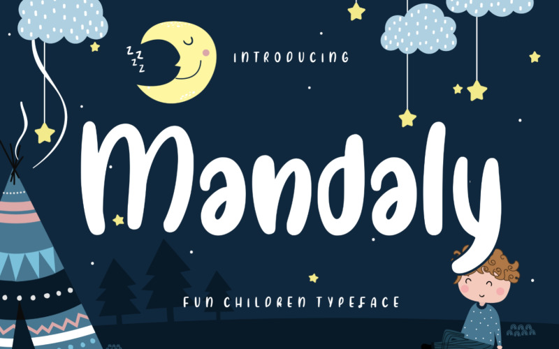 Mandaly Fun Children Typeface Font