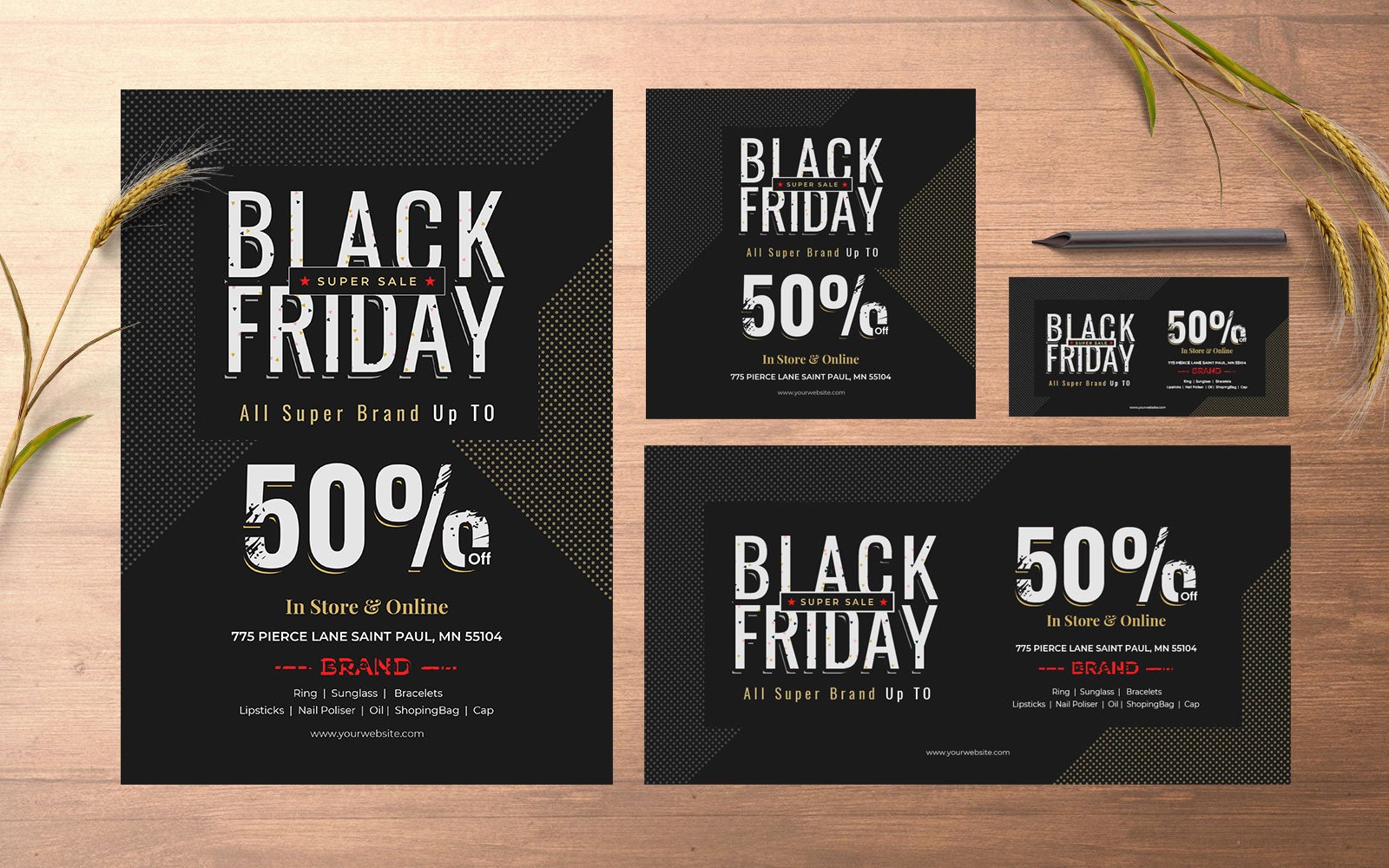 Template #158385 Friday Print Webdesign Template - Logo template Preview
