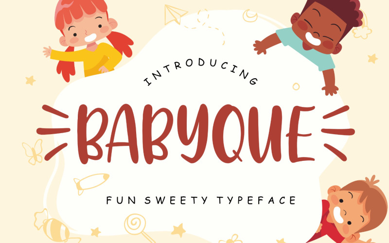 Babyque Fun Sweety Typeface Font