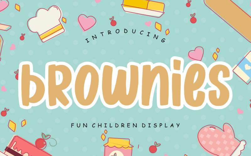 Brownies Fun Children Display Font