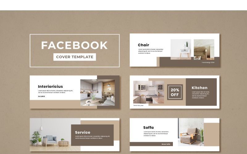 Facebook Cover Interioricius Social Media Template
