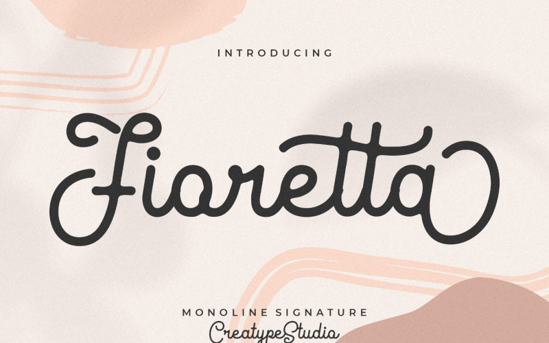 Fioretta Monoline Signature Font