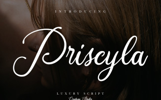 Priscyla Luxury Cursive Font