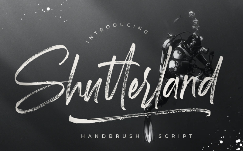 Shutterland Handbrush Cursive Font