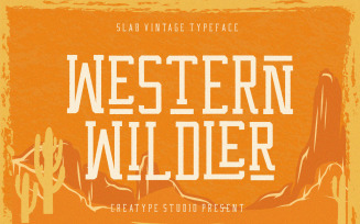 Western Wildler Slab Vintage Font