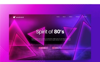 Abstract Spirit of 80's Background