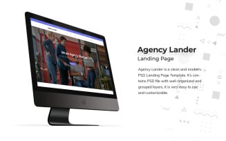 Agency Landing Page PSD Template