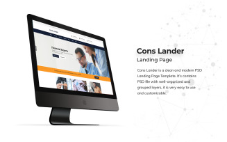 Consulting Landing Page PSD Template
