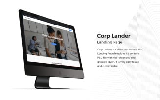 Corporate Landing Page PSD Template
