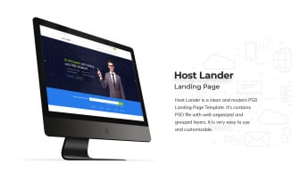 Hosting Landing Page PSD Template