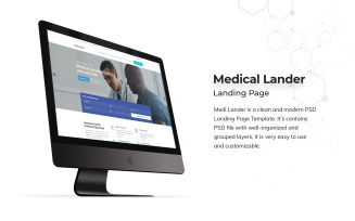 Medical Landing Page PSD Template