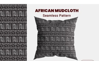 Seamless African Mudcloth Background