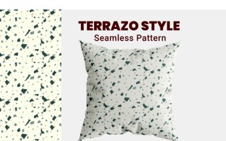 Seamless Pattern Terrazo Style Background