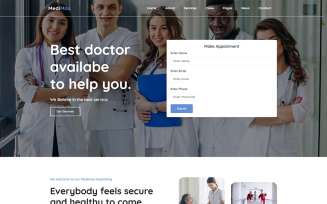 Medimax - Medical and Health Website Template