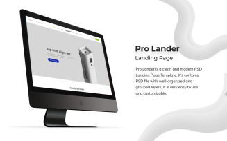 Product Landing Page PSD Template