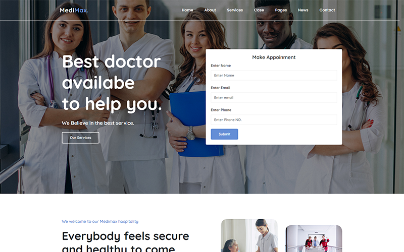 Responsive Medimax - Medical and Health Web Sitesi #158531