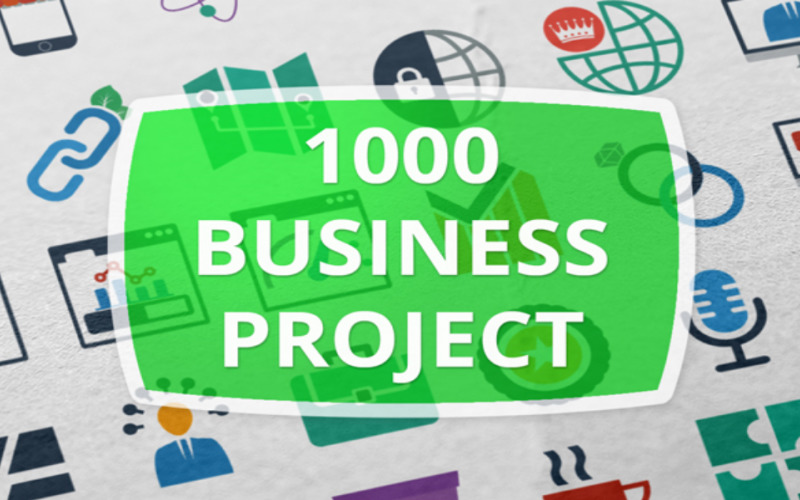 1000 Business Project Iconset Icon Set