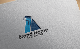 Letter A paint Logo Template