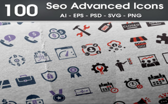 100 Seo Advanced Iconset