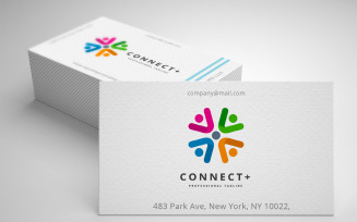 Connect Plus Logo Template