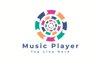 Music Player Logo Template