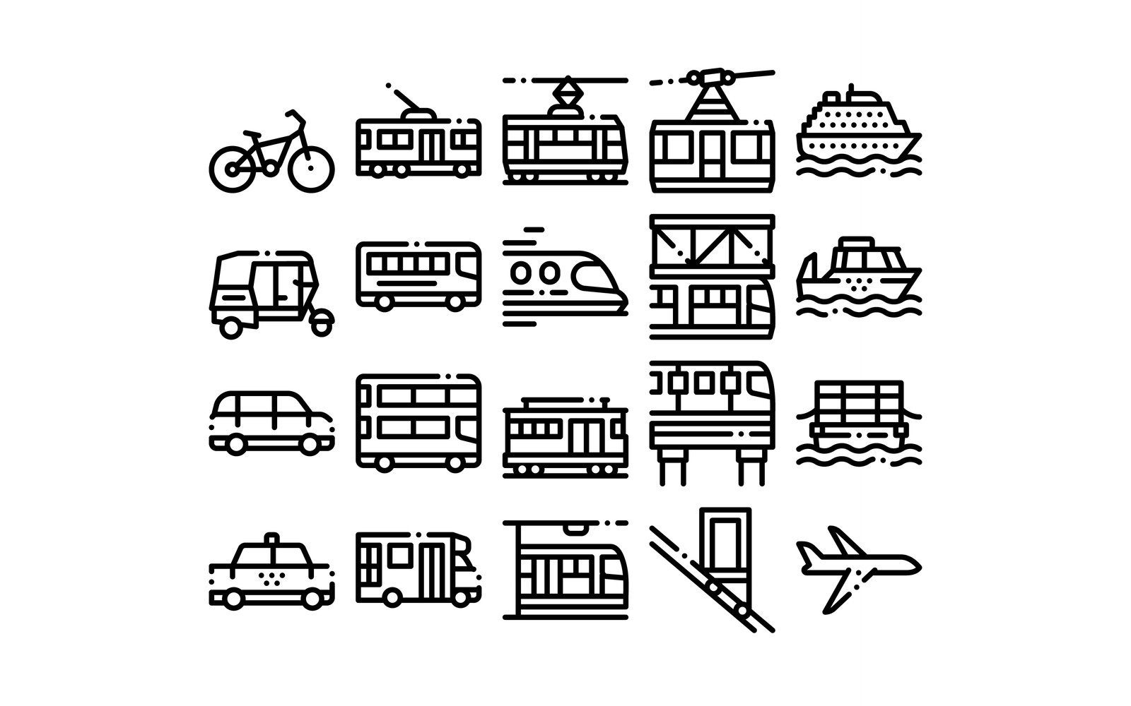 Kit Graphique #158982 Transport Public Divers Modles Web - Logo template Preview