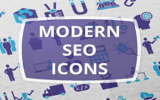50 Modern Seo Icon Set