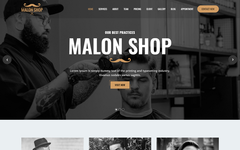 "Malon - Multipurpose HTML" - адаптивний Шаблон сайту №159022