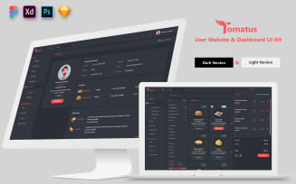Restaurant User Website and Dashboard UI Kit