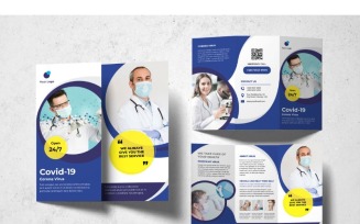 Trifold Covid19 Information - Corporate Identity Template