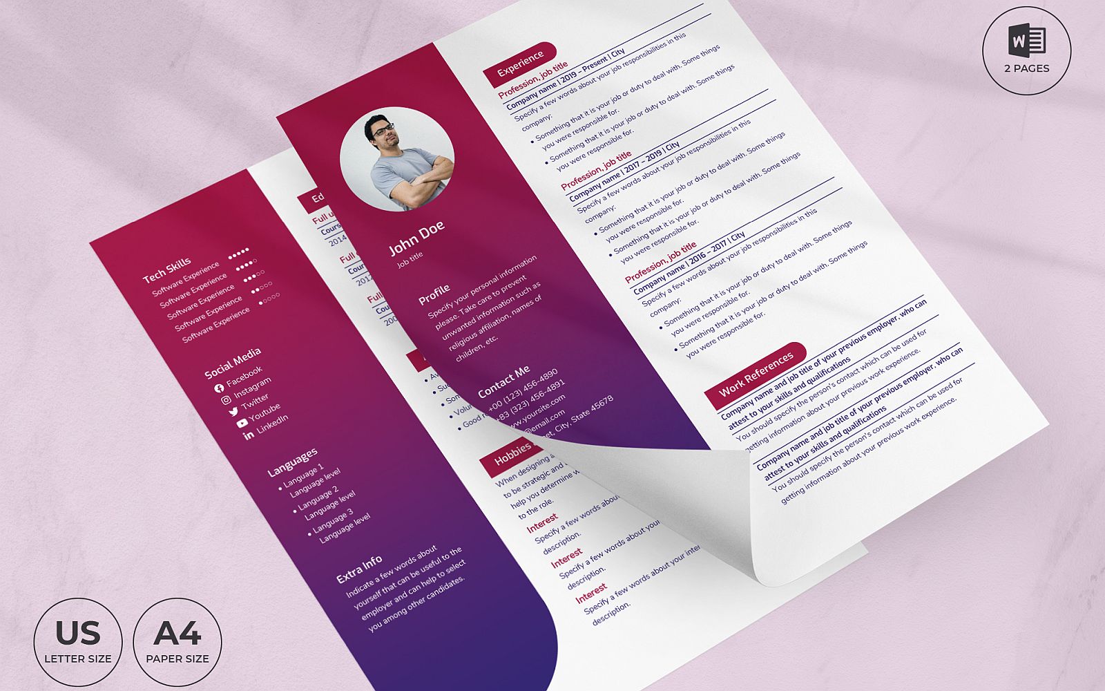 Kit Graphique #159141 Resume Template Divers Modles Web - Logo template Preview