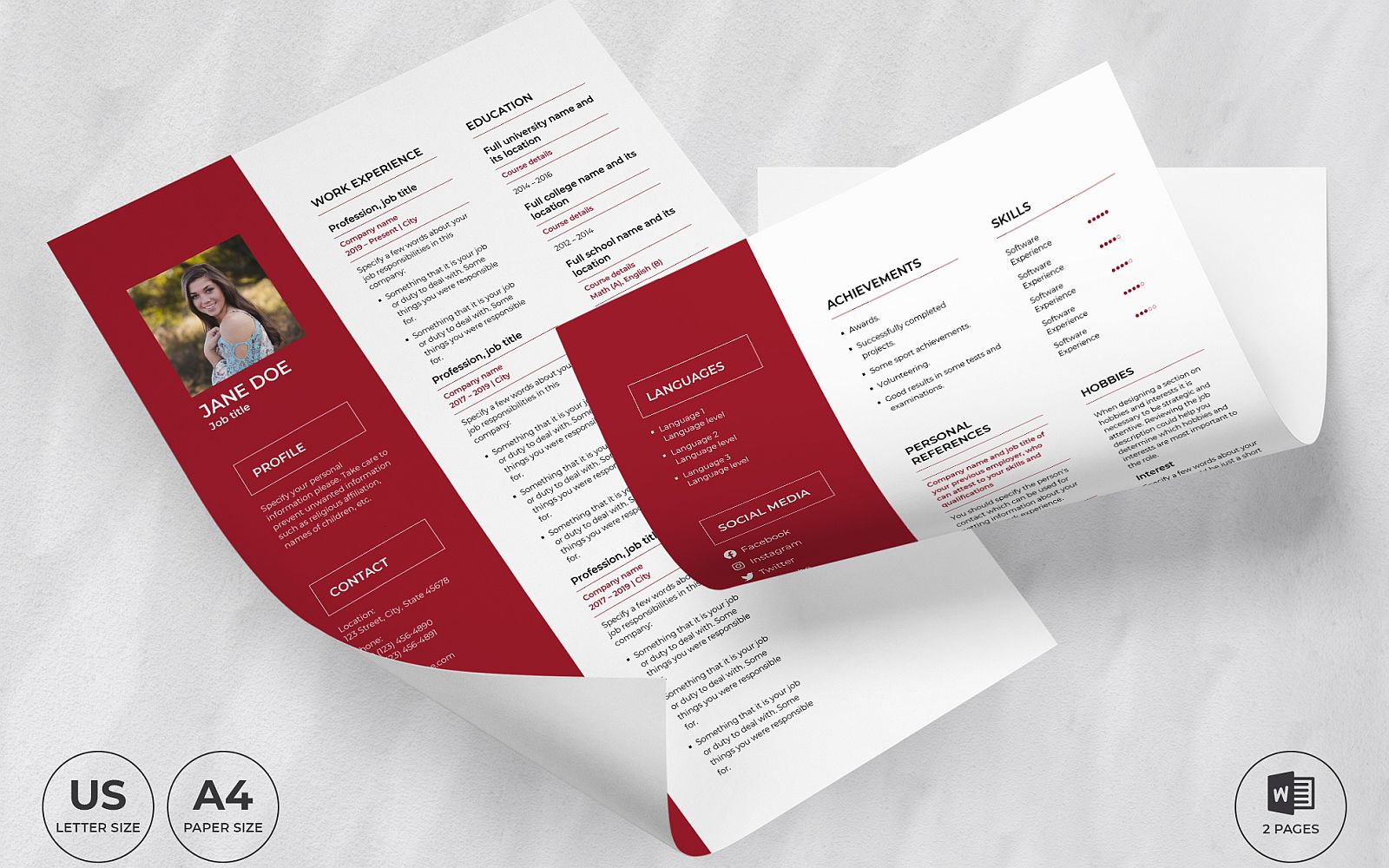 Kit Graphique #159148 Resume Template Divers Modles Web - Logo template Preview