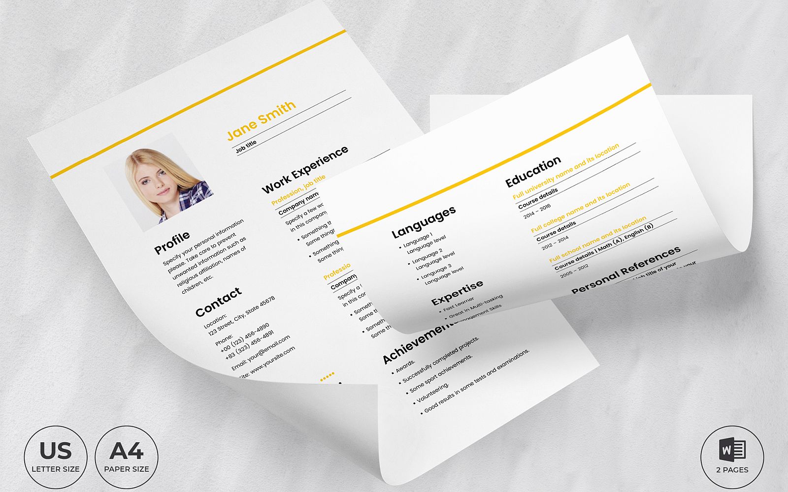 Kit Graphique #159151 Resume Template Divers Modles Web - Logo template Preview